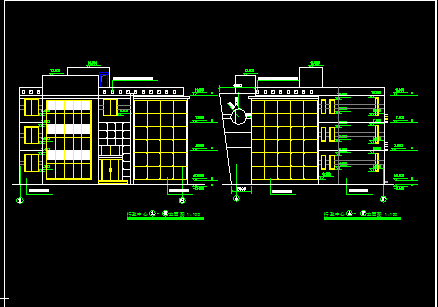 某市小型办公楼精装CAD建筑设计施工图纸-图二