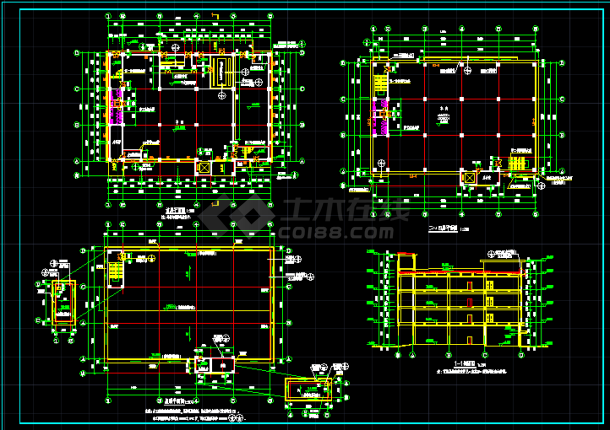 某工业园区厂房全套建筑设计CAD施工图-图二