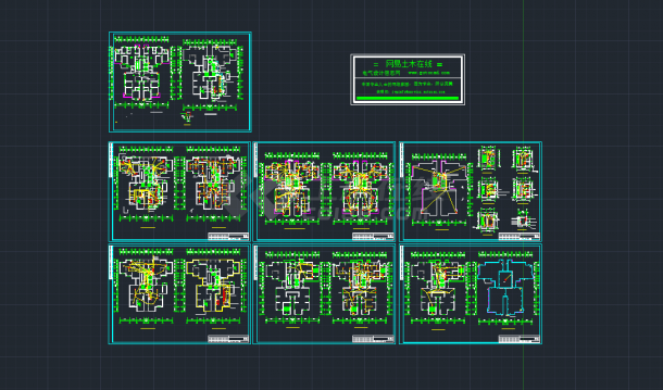 某高层住宅楼电气CAD详细设计图纸-图二