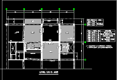 某办公楼8层和10层加固建筑cad整套设计图-图二