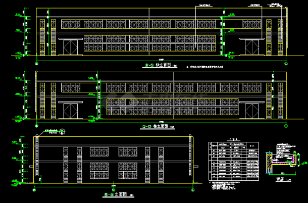 二层车间建筑设计CAD方案施工图-图二