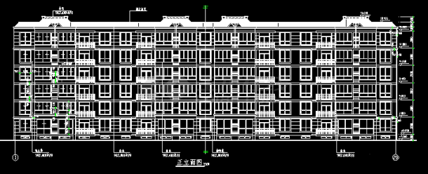 粮库住宅楼全套建筑设计CAD方案施工图-图二