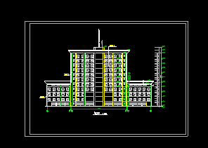 某市公安局建筑CAD详细施工图纸-图二