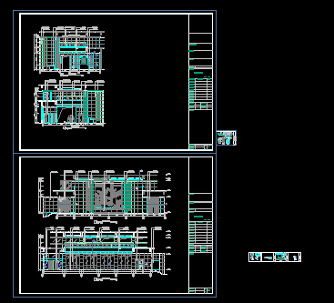 某酒店大堂立面装修设计CAD详图图纸_图1