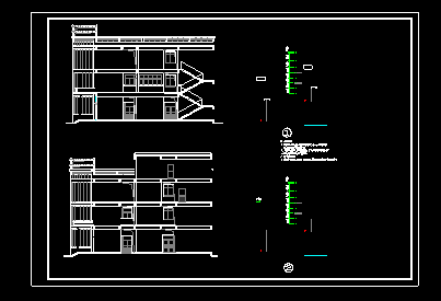 一整套二层社区卫生服务中心cad设计施工图-图二
