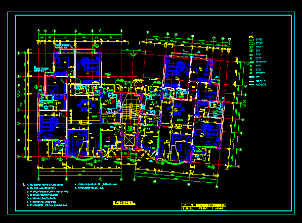 某地高级住宅cad详细平面规划图纸_图1