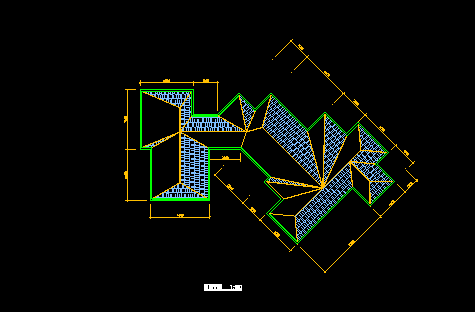 某市会馆建筑CAD施工设计平面图-图二