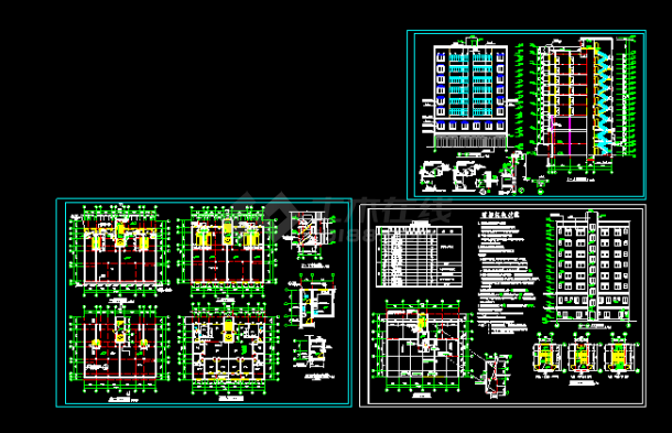 花样年华九层住宅建筑施工设计CAD方案图-图一