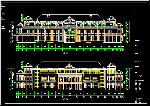 会所设计施工CAD建筑方案全套图-图二