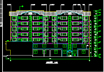 某7层商住楼CAD设计建筑施工图-图二