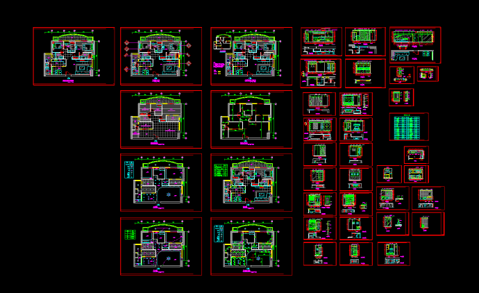 某小区家装设计CAD平面施工图纸_图1