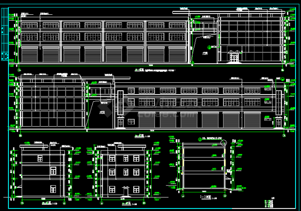 某大型商业综合楼建筑设计方案全套CAD图纸-图二