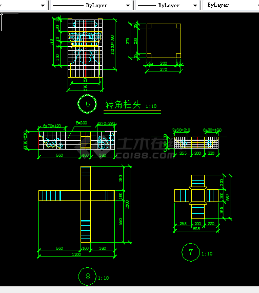 西藏某门楼建筑设计方案全套CAD图纸-图二