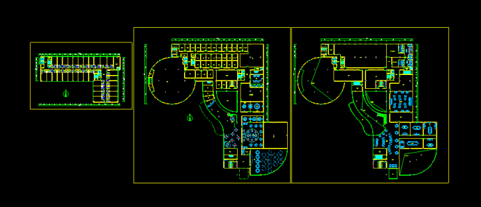 某高层大酒店平面规划设计方案及绿化CAD设计图纸_图1