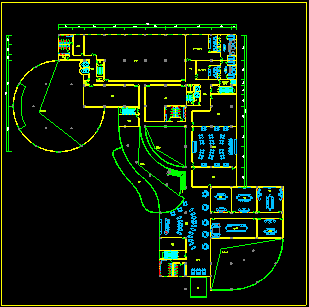 某高层大酒店平面规划设计方案及绿化CAD设计图纸-图二