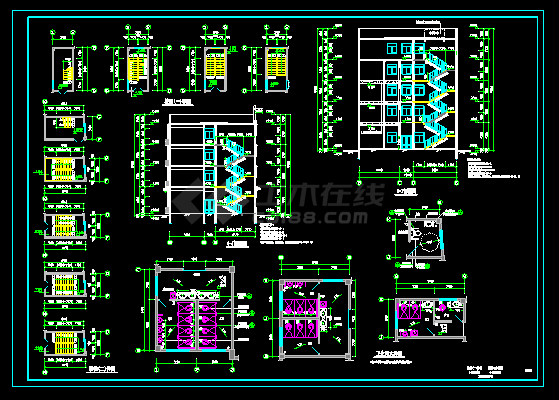 某综合办公商业楼CAD建筑详细设计施工图-图二
