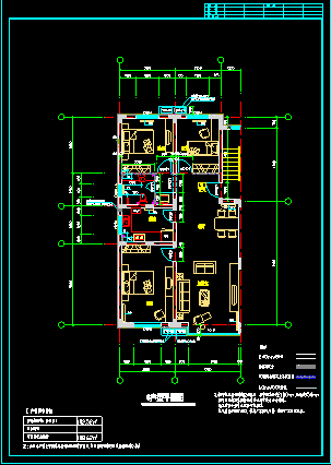 住宅楼建筑施工设计CAD户型平面图-图二