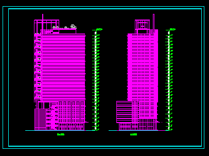 高层商务公寓酒店办公综合楼CAD设计方案详细施工图-图二