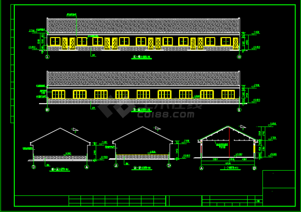 职工安置房建筑施工CAD方案设计图-图二