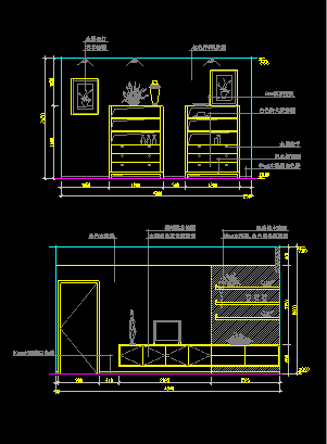 某居家卧室装修CAD设计施工平面图-图二