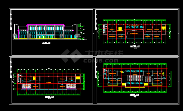 一套简单的汽车站建筑设计图纸(4)-图一