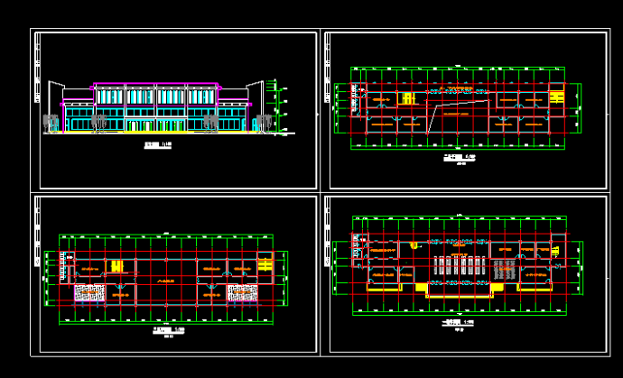一套简单的汽车站建筑设计图纸(4)_图1