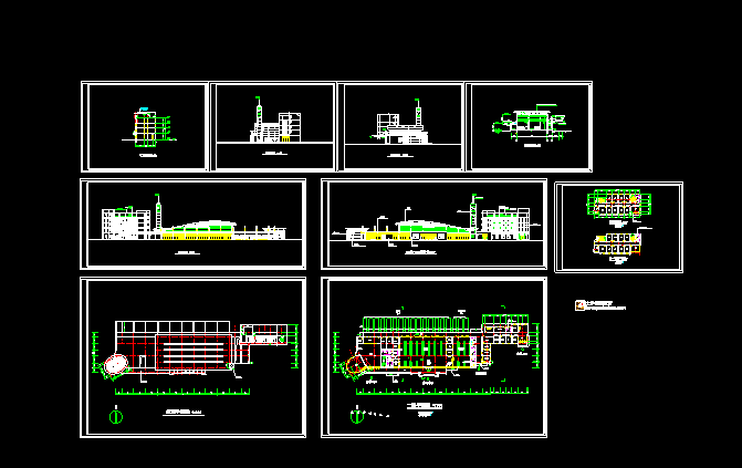 一套完整的汽车站建筑设计图纸(1)_图1
