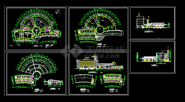 一套完整的汽车站建筑设计图纸(2)-图一