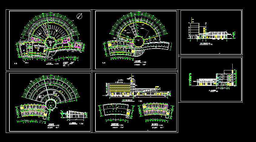 一套完整的汽车站建筑设计图纸(2)