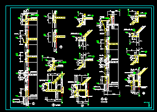 某建筑地施工装修CAD平面设计图-图二