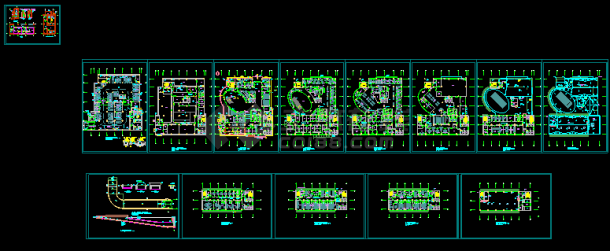 某十六层大型综合楼医院建筑CAD设计施工图-图一