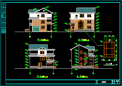简单实用的新型农村住宅设计施工CAD图-图二