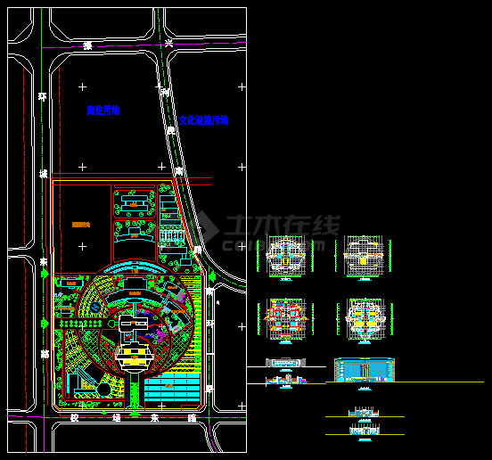 某市十二层医院建筑方案CAD施工设计图-图一