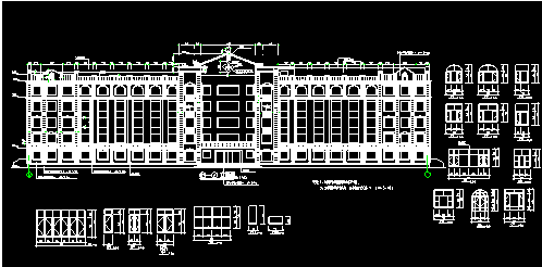 某县级五层医院建筑CAD设计方案图-图二
