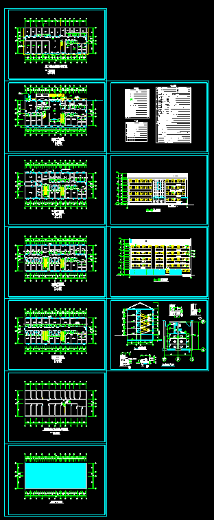某乡卫生院四层综合楼建筑CAD设计扩初图_图1