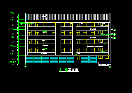 某乡卫生院四层综合楼建筑CAD设计扩初图-图二