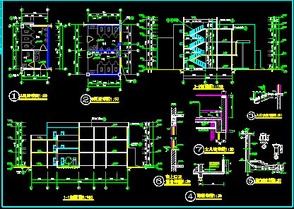 某县级医院独立门诊楼建筑设计CAD施工方案-图二