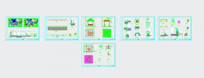 景观小广场建筑cad完整套图（详细）_图1