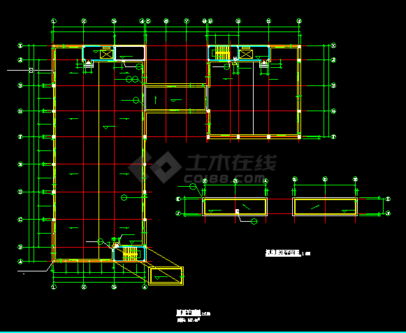 多层厂房建筑施工与设计全套CAD图纸-图二