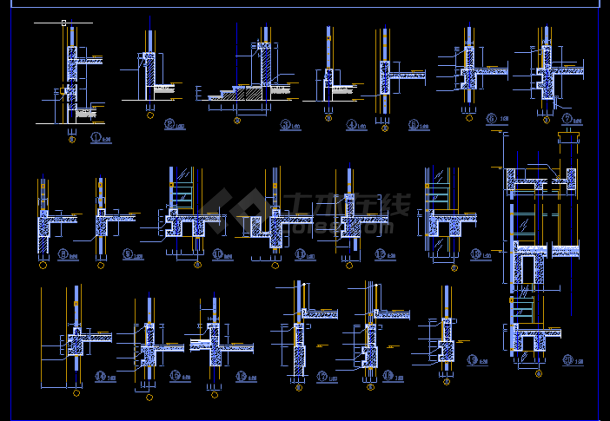 多层办公楼施工与设计方案全套CAD图纸-图二