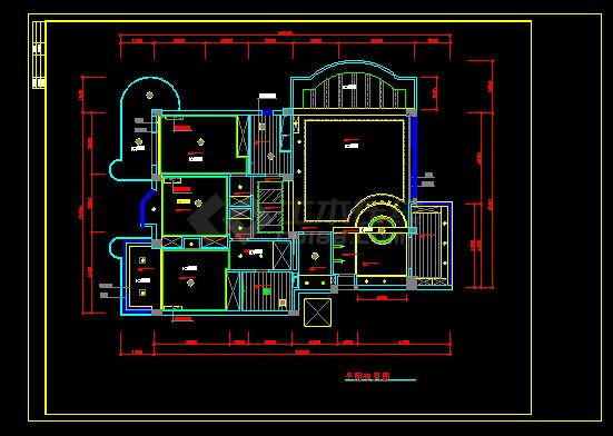 某私人住宅装修设计CAD详情图纸-图二