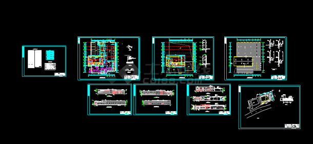 (01)福特4S店的CAD建筑图-图一
