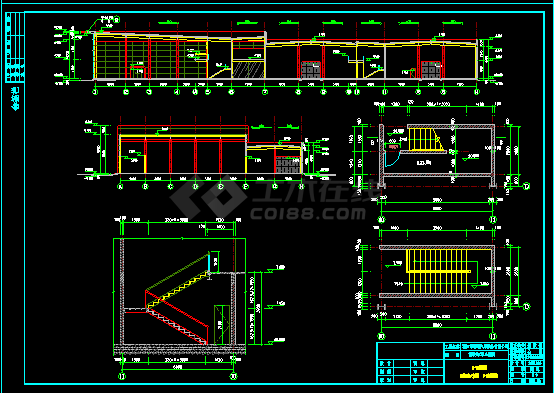 (20)雪铁龙C级店的CAD建筑图-图二