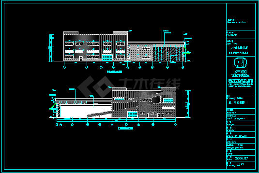(24)本田4S店的CAD建筑图-图二