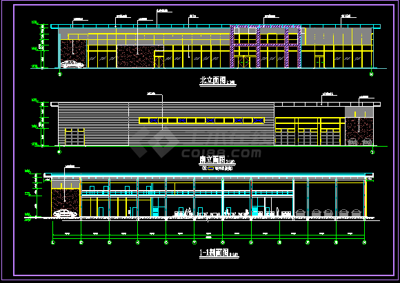 (23)宝马4S店的CAD建筑图-图二