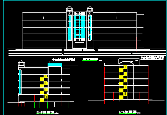 某医院建筑设计CAD施工平面方案图-图二