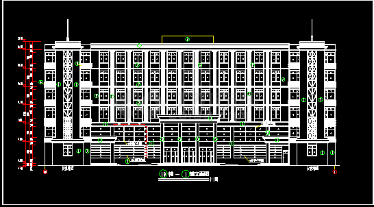 某医院六层门诊楼及急诊中心建筑CAD设计扩初图纸-图二