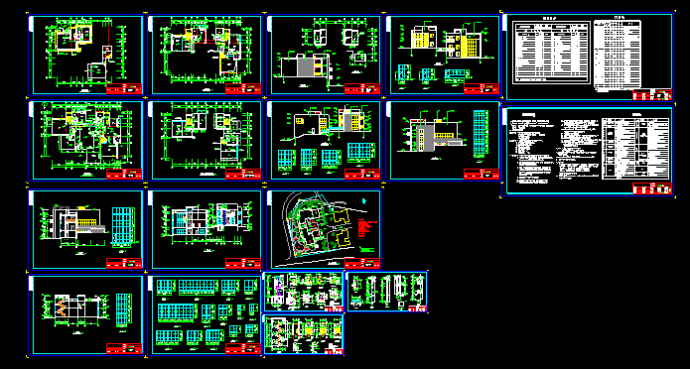 某豪华别墅建筑设计CAD方案施工全套图纸_图1