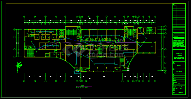 某地小型酒店电气设计方案CAD施工图纸-图一