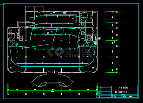 某地区酒店消防电气设计CAD施工图纸-图一